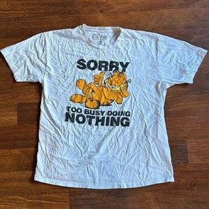 Garfield “Sorry too busy doing nothing” T-Shirt XL